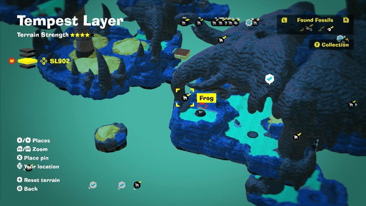 Frog 45 Fossil Map Location