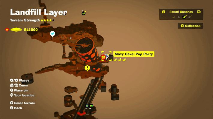 Mazy-Cave Balloons Banandium Gem Map Location