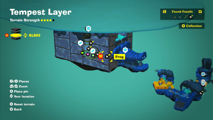 Frog 33 Fossil Map Location