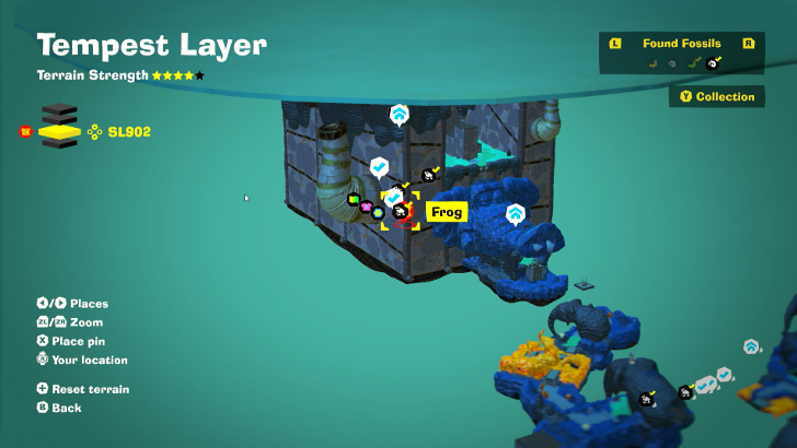 Frog 32 Fossil Map Location