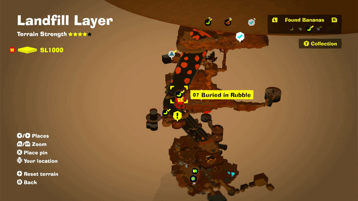 Buried in Rubble Banandium Gem Map Location