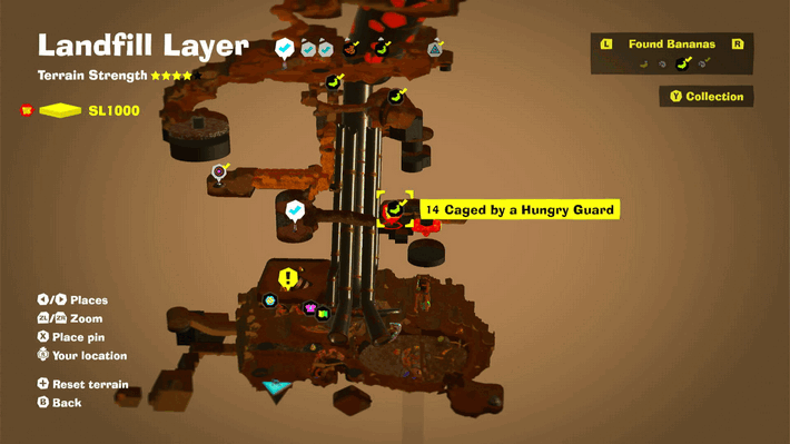 Caged by a Hungry Guard Banandium Gem Map Location