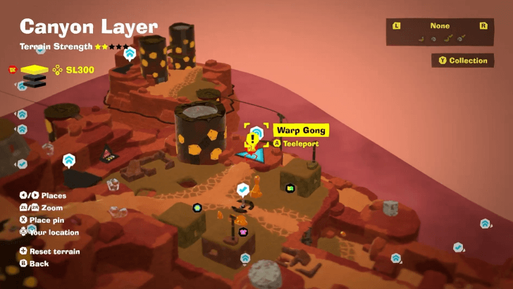 Longneck Plateau Village Warp Gong Map Location