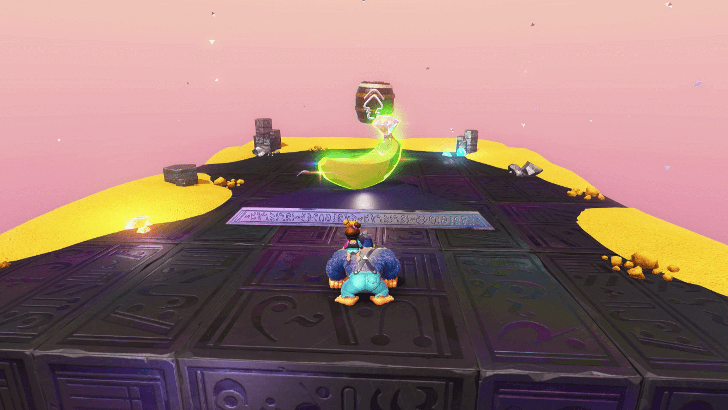 No Swimming, No Slipping Banandium Gem Overworld Location