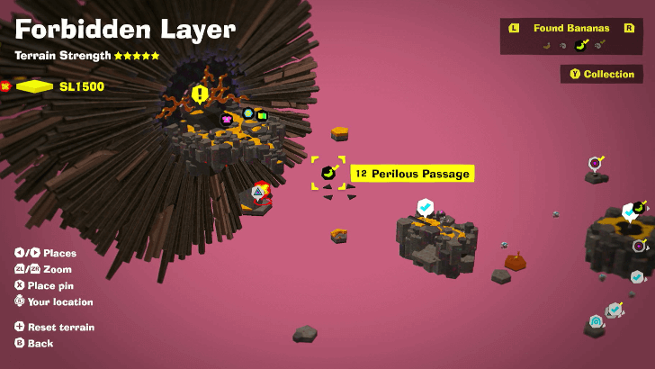 Perilous Passage Banandium Gem Map Location