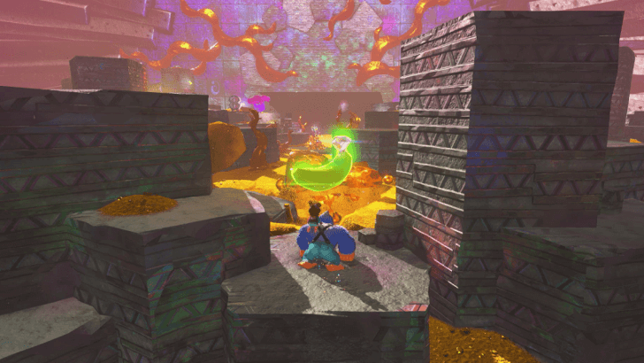 Unwelcome at Go-No-Further Gate! Banandium Gem Overworld Location