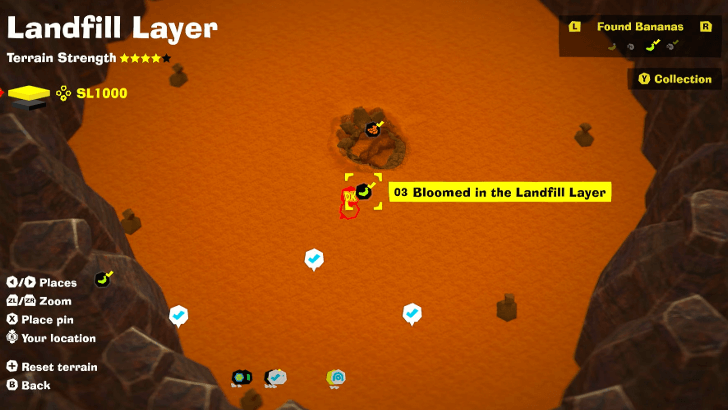 Bloomed in the Landfill Layer Banandium Gem Map Location