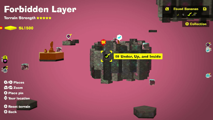 Under, Up, and Inside Banandium Gem Map Location