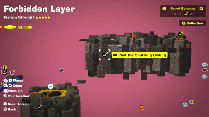 Past the Shuffling Ceiling Banandium Gem Map Location