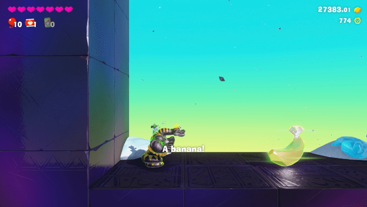 Sneaky Room under Sand Banandium Gem Overworld Location