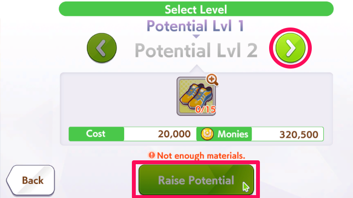 Potential Level Step 5