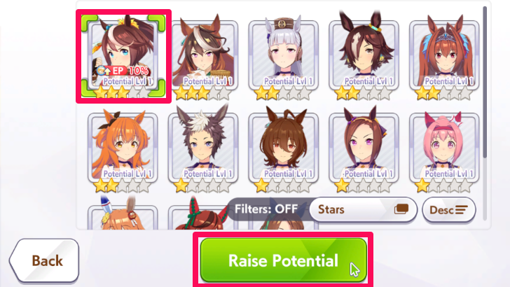 Potential Level Step 4