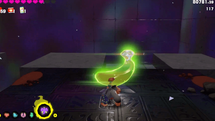 Target on the Run Banandium Gem Overworld Location