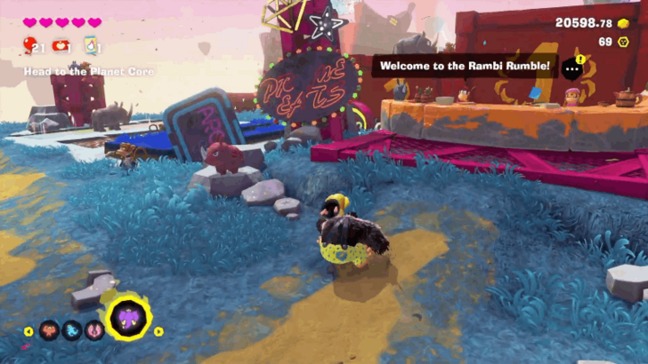 Rambi Race Minigame Location Overworld