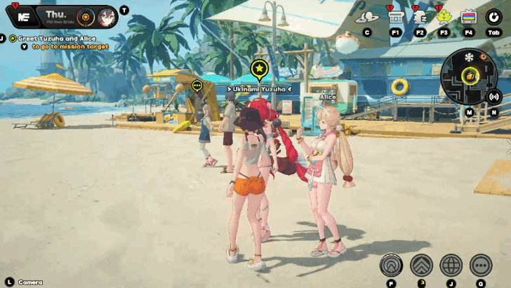 Greet Yuzuha and Alice