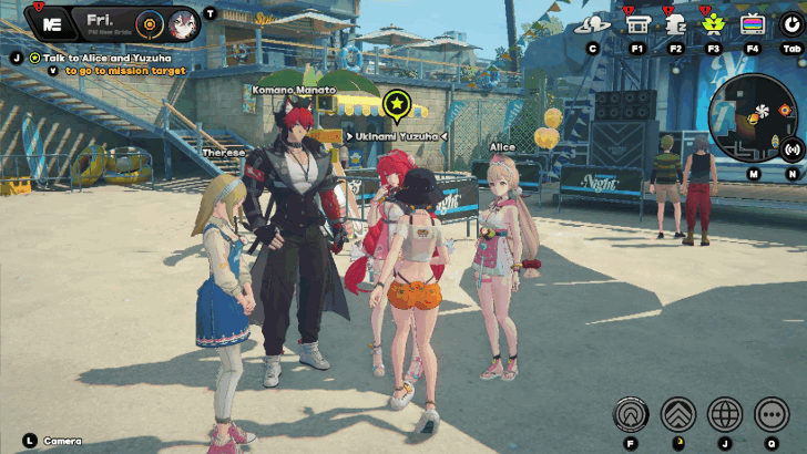 Talk to Alice and Yuzuha