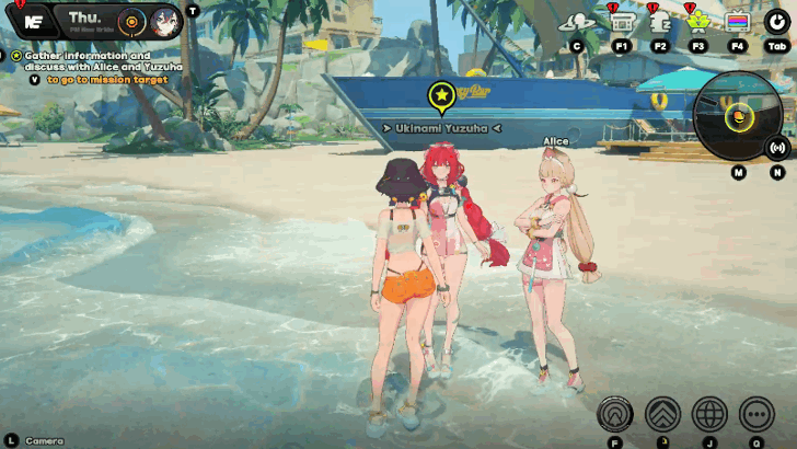 Gather Information and Discuss with Alice and Yuzuha