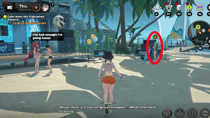 Calm Down the Frightened Visitors