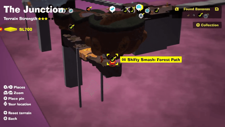 Shifty Smash Forest Path Banandium Gem Map Location