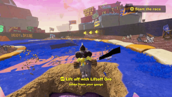 Destroy Dirt Terrain to Fill Up Gauge