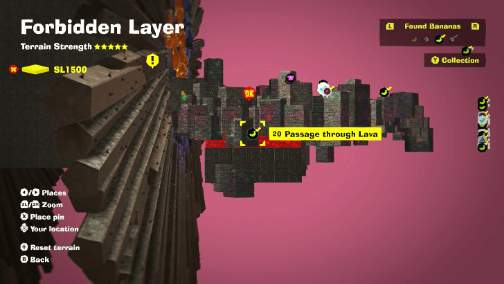 Passage through Lava Banandium Gem Map Location
