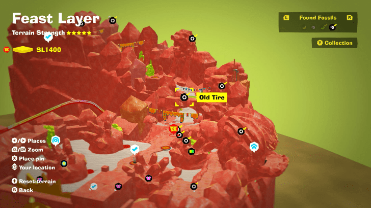 Old Tire 9 Fossil Map Location