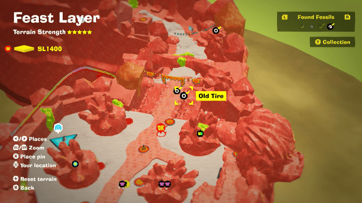 Old Tire 3 Fossil Map Location