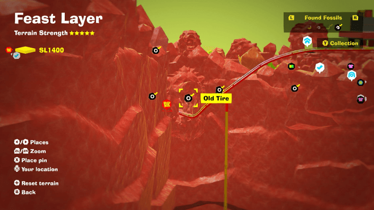 Old Tire 6 Fossil Map Location