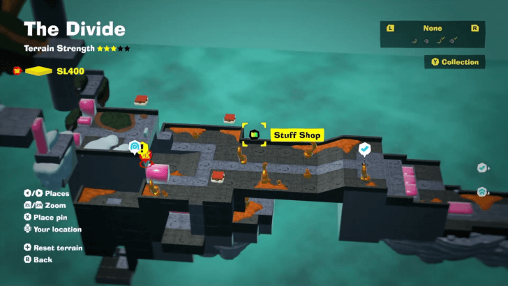 Center of the Divide Stuff Shop Map Location