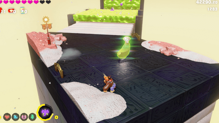 Slinging the Salt Banandium Gem Overworld Location