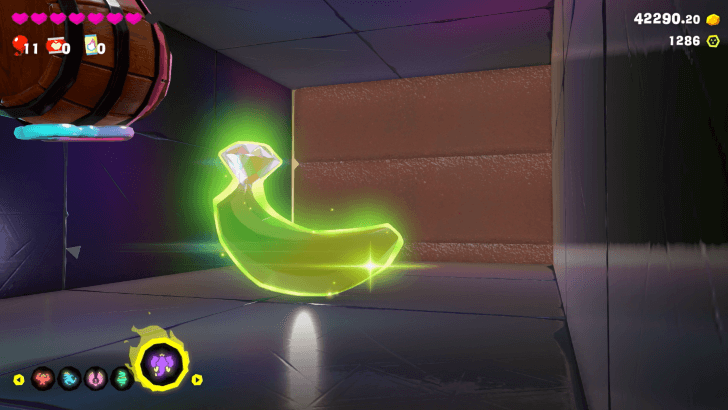 A Secret Salty Snack Banandium Gem Overworld Location