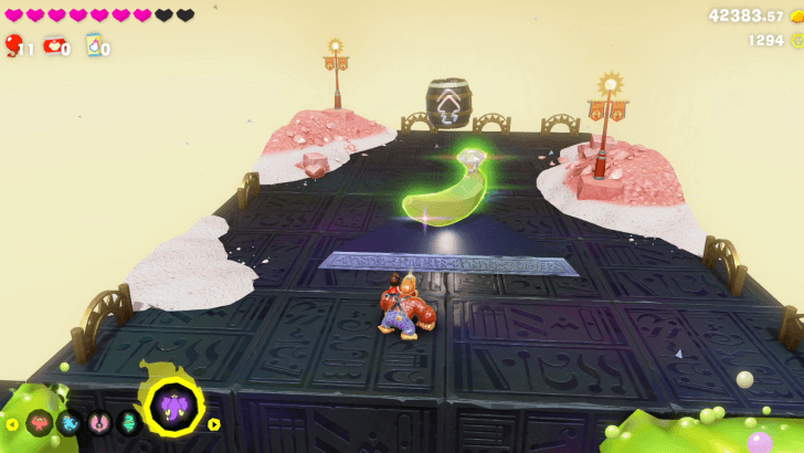 Melting the Muck Banandium Gem Overworld Location