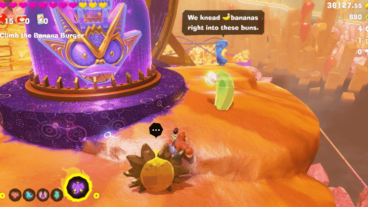 Order Up at the Banana Burger! Banandium Gem Overworld Location