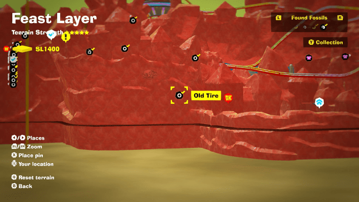 Old Tire 17 Fossil Map Location