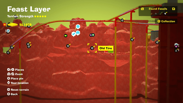 Old Tire 13 Fossil Map Location