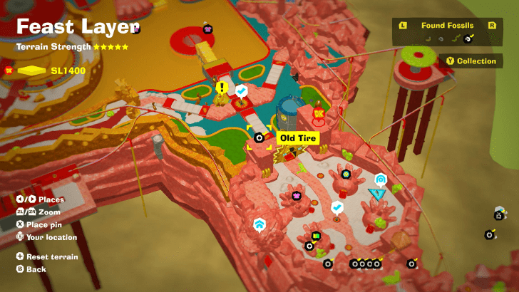 Old Tire 10 Fossil Map Location