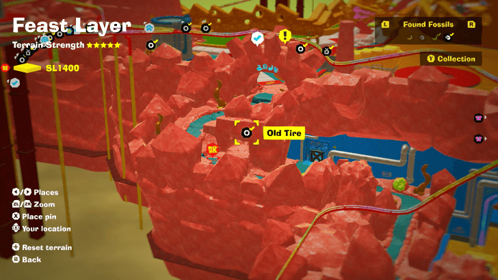 Old Tire 15 Fossil Map Location