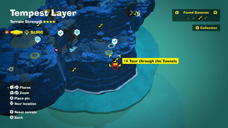 Tour through the Tunnels Banandium Gem Map Location