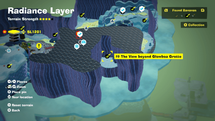 The View beyond Glowboa Grotto Banandium Gem Map Location