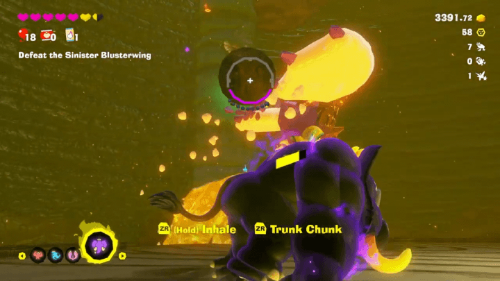 Use Throw Chunk From Elephant Bananza Form