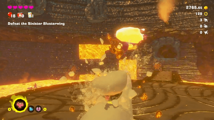 Throw Ice Chunks Obtained From Glide Attacks