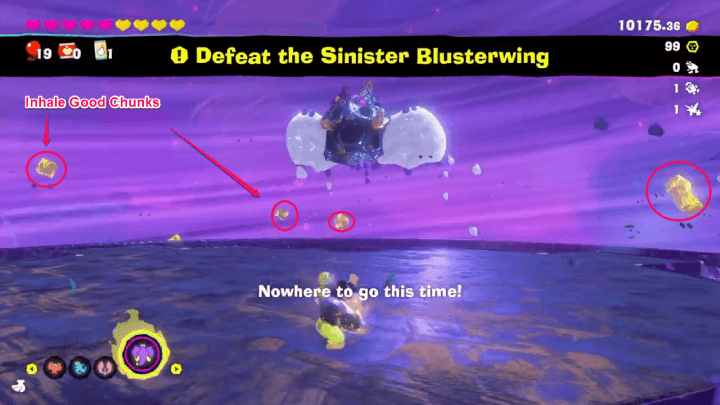 Inhale the Gold Chunks From the Glide Attacks and Tornado Walls