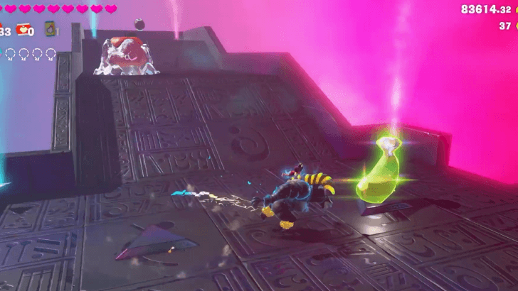 Amuse-Boost Fast Finish Banandium Gem Overworld Location