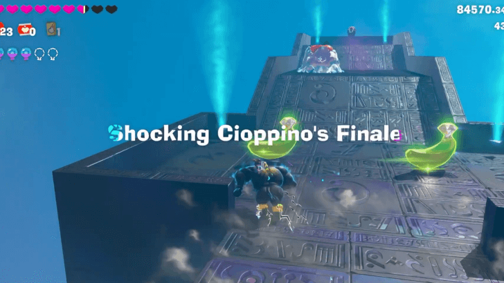 Shocking Cioppino Finish Line Banandium Gem Overworld Location