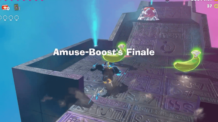 Amuse-Boost Finish Line Banandium Gem Overworld Location