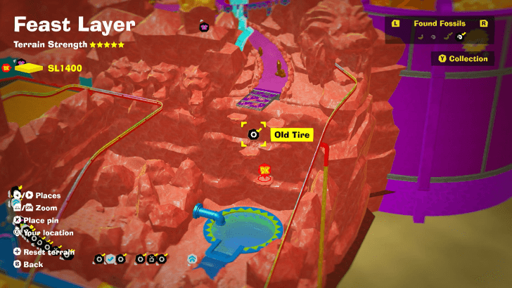 Old Tire 20 Fossil Map Location