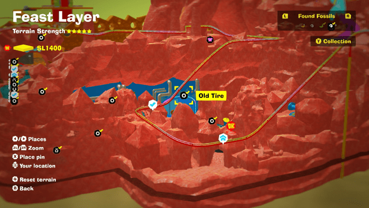 Old Tire 19 Fossil Map Location