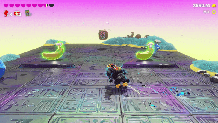 Liftoff-Lope Finish Line Banandium Gem Overworld Location