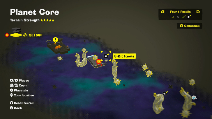 8-Bit Items 4 Fossil Map Location