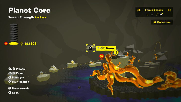 8-Bit Items 9 Fossil Map Location